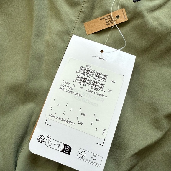 NWT Salomon Women’s Hiking Shorts Size Large Lichen Green - Camp Trail Outdoors - Picture 10 of 10